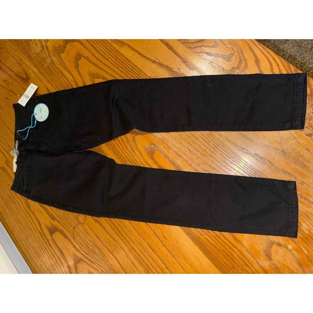 DL1961 Kids Girls Black Zane Skinny Jeans Size 8 Botanical Fibers Stretch‎